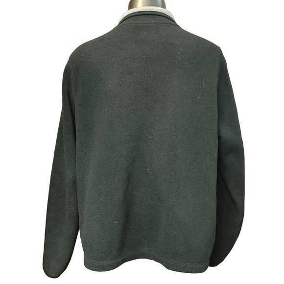 SJB Active by St. John's Bay Women's Black/White Fleece Lined Sweater Jacket XL - Picture 2 of 3